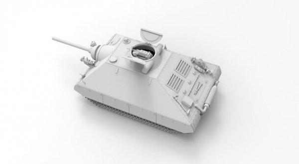 Das Werk DW35019 Schwerer kleiner Panzerkampfwagen German Heavy Tank Project 1944 (2 in 1) 1/35