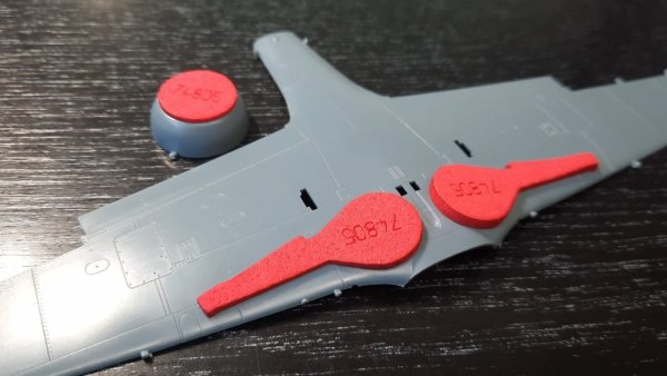 Omask 74805 Fw 190 D wheel bay plugs (for Eduard) 1/48
