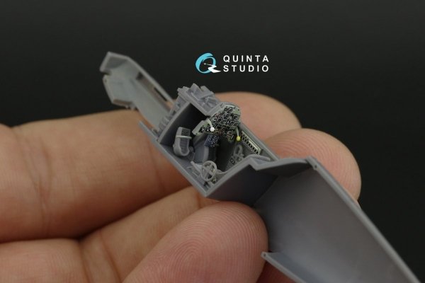 Quinta Studio QD72009 Bf 109E 3D-Printed &amp; coloured Interior on decal paper (Special Hobby) 1/72
