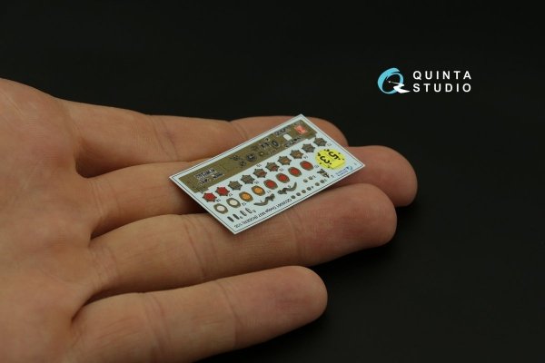 Quinta Studio QD35061 Dodge M37 3D-Printed &amp; coloured Interior on decal paper (Roden) 1/35