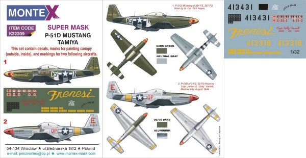 Montex K32309 P-51D MUSTANG 1/32