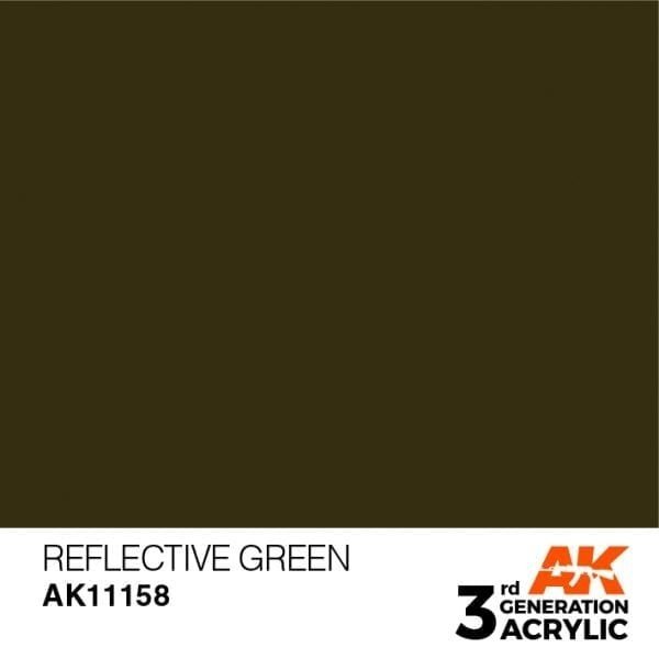 AK Interactive AK11158 REFLECTIVE GREEN – STANDARD 17ml