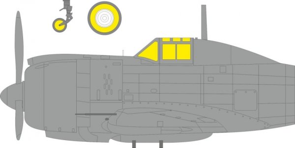 Eduard CX680 Re.2002 Ariete masks ITALERI 1/72