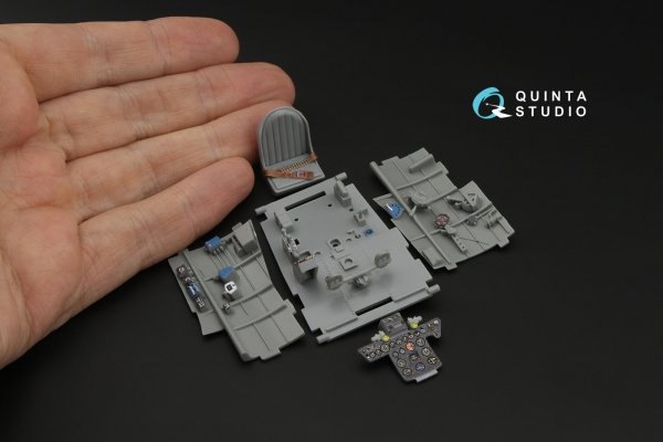 Quinta Studio QD32266 Nakajima Ki-84 Hayate 3D-Printed &amp; coloured Interior on decal paper (Hasegawa) 1/32