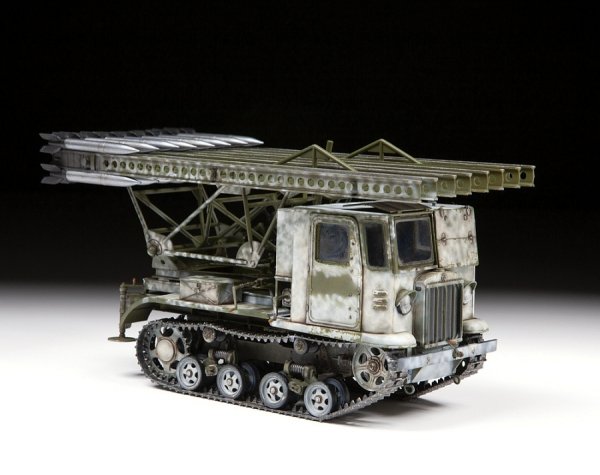 Zvezda 3700 Soviet artillery tractor with BM-13 Katyusha STZ-5 1/35