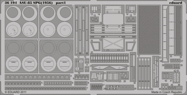Eduard 36194 ASU-85 SPG (1956) 1/35 Trumpeter