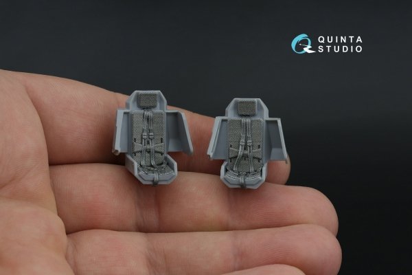 Quinta Studio QD48571 AH-64A 3D-Printed &amp; coloured Interior on decal paper (Hasegawa) 1/48