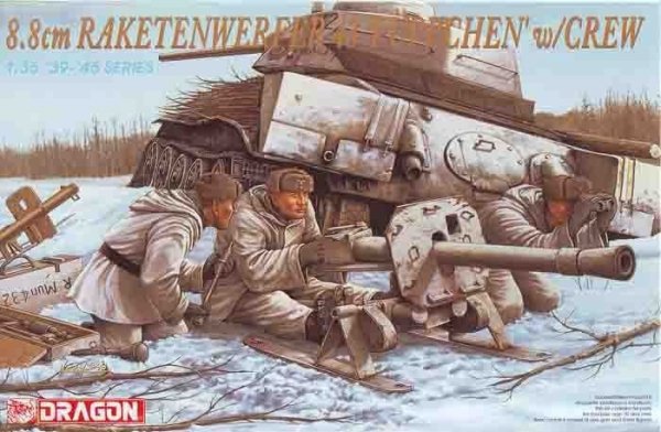 Dragon 6097 8,8cm Rakettenwerfer Pupchen w.Crew (1:35)