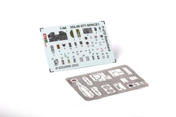 Eduard 3DL48077 P-47D Razorback SPACE TAMIYA 1/48