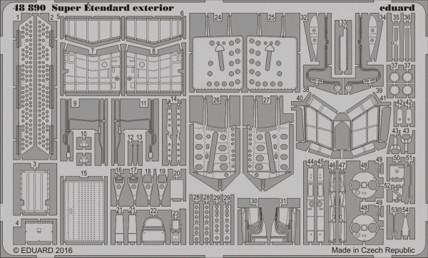 Eduard 48890 Super Etendard exterior 1/48 KINETIC MODEL