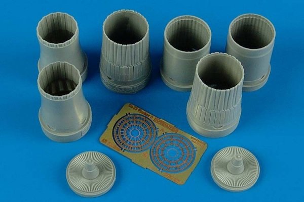 Aires 7267 Su-33 Flanker D exhaust nozzles 1/72 Hasegawa