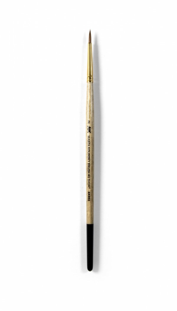 AK Interactive AK852 MARTA KOLINSKY BRUSH #2 SHORT