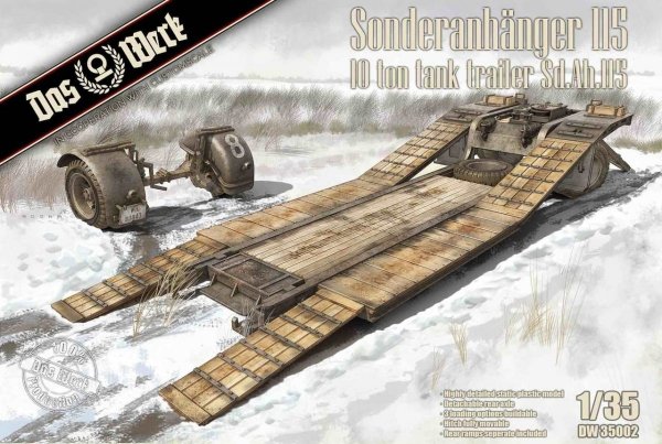 Das Werk DW35002 Sonderanhänger 115 10 Ton Tank Trailer Sd.Ah. 115 1/35