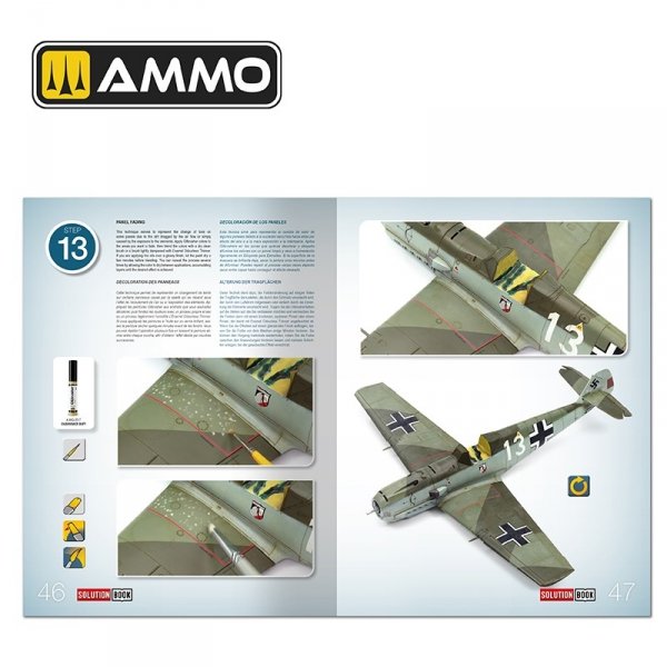 AMMO by Mig Jimenez 6530 SOLUTION BOOK 25 - How to Paint Early WWII Luftwaffe Aircraft (English, Spanish, French &amp; German)
