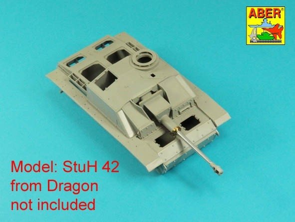 Aber 35l-336 Muzzle brake base barrel for German / lufa bez hamulca do StuG.III, Ausf.G &amp; SyuG.IV tank guns 1/35