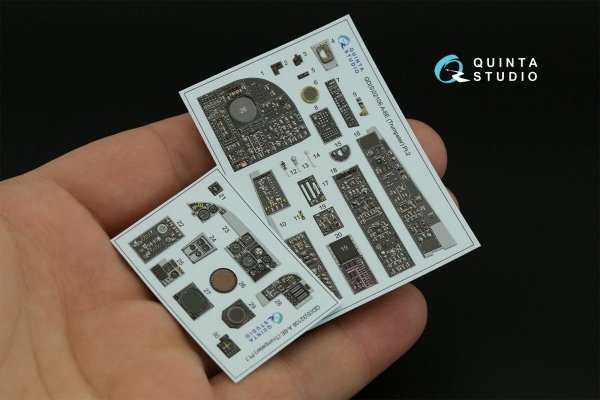 Quinta Studio QDS-32106 A-6E Intruder 3D-Printed &amp; coloured Interior on decal paper (Trumpeter) (Small version) 1/32