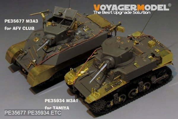 Voyager Model PE35934 WWII US M3 Stuart light tank basic For TAMIYA 35360 1/35