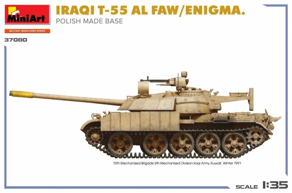 Mini Art 37080 Iraqi T-55 Al Faw / Enigma Polish Made Base 1/35
