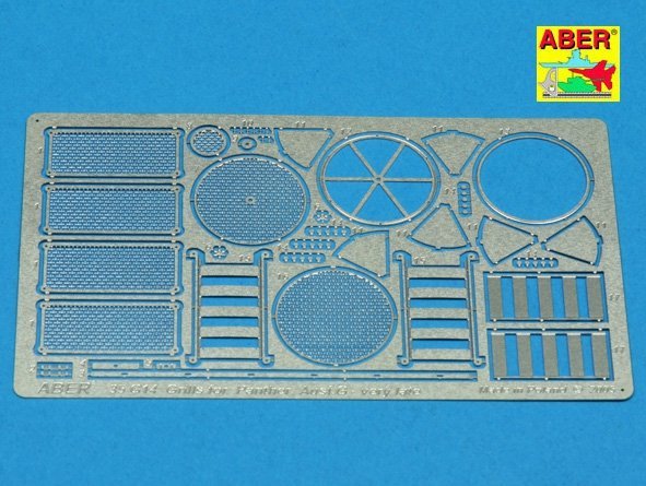Aber 35G14 Grilles for german tank Sd.Kfz.171 Panther, Ausf.G late model (1:35)