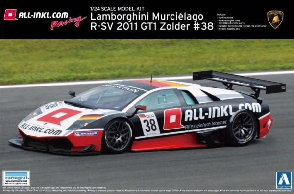 Aoshima 00718 Lamborghini Murcielago Zold (1/24)