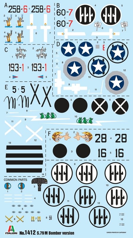 Italeri 1412 S.79 M Sparviero Bomber version 1/72