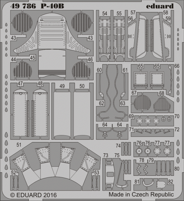 Eduard 49786 P-40B AIRFIX 1/48