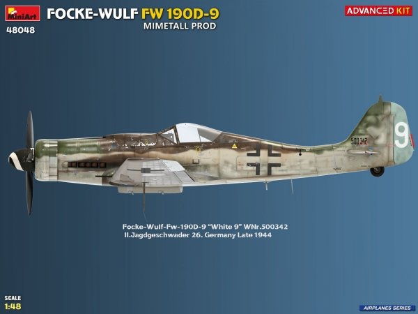 MiniArt 48048 FOCKE-WULF FW 190D-9. MIMETALL PROD. ADVANCED KIT 1/48