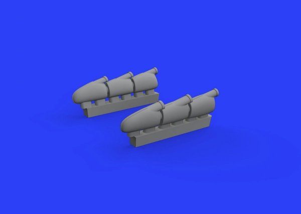 Eduard 648456 Spitfire Mk. I exhaust stacks 1/48 TAMIYA 