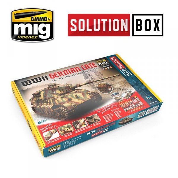 AMMO of Mig Jimenez 7703 WWII GERMAN LATE SOLUTION BOX