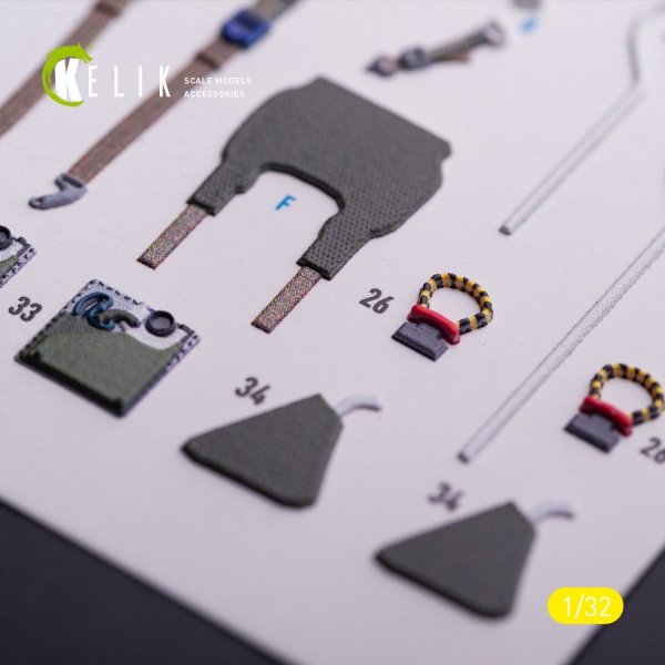 Kelik K32041 Tornado ECR - interior 3D decals for Italeri kit 1/32