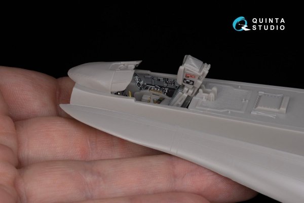 Quinta Studio QD48284 F/A-18A++ 3D-Printed &amp; coloured Interior on decal paper (Hasegawa) 1/48