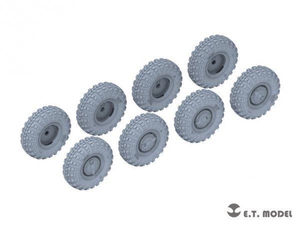 E.T. Model P35-113 Russian BTR-80 APC Weighted Road Wheels(Narrow) (3D Printed) For TRUMPETER Kit 1/35