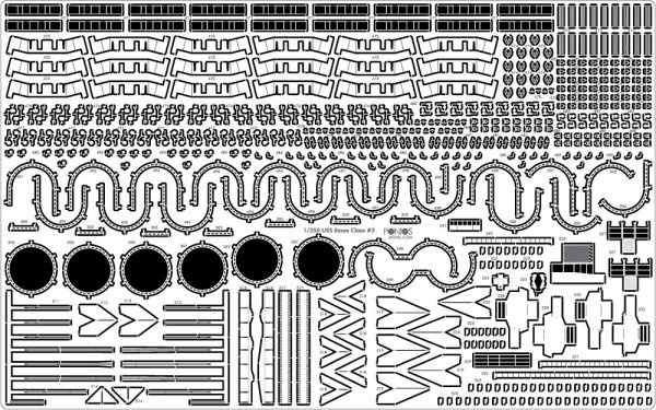 Pontos 35004F1 USS CV-10 Yorktown 1944 Detail Up Set (1:350)