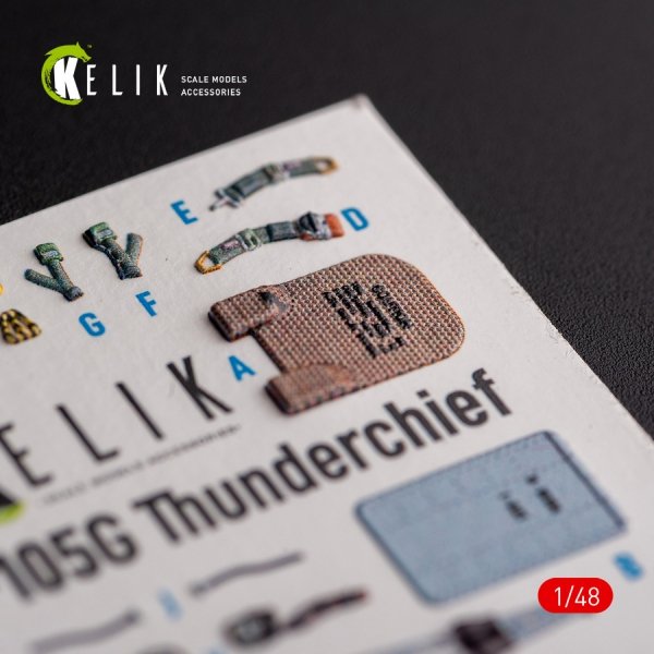 KELIK K48095 F-105G Thunderchief - interior 3D decals for HobbyBoss kit 1/48
