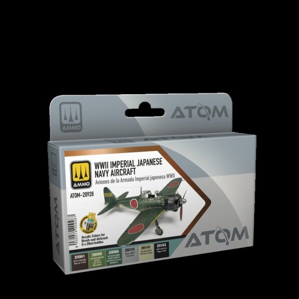 AMMO by Mig Jimenez 20928 ATOM WWII Imperial Japanese Navy Aircraft Set 6x20ml