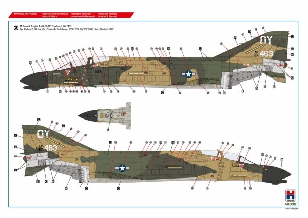 Hobby 2000 48038 Vietnam Aces vol.2 ( ACADEMY + CARTOGRAF + MASKI ) 1/48