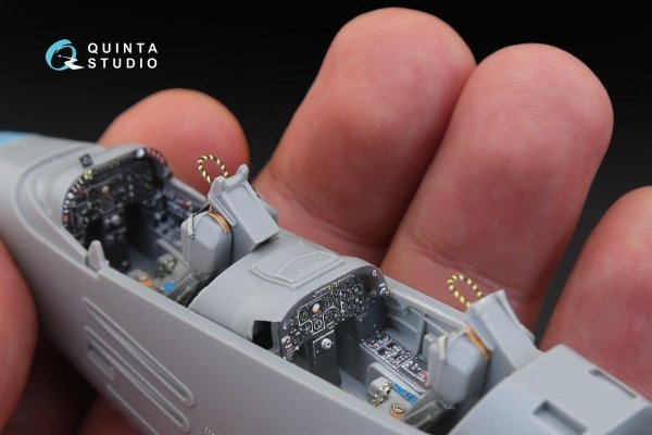 Quinta Studio QD48179 IA 58 Pucara 3D-Printed &amp; coloured Interior on decal paper (for Kinetic kit) 1/48