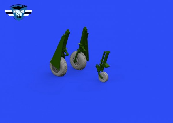 Eduard 648987 P-51B / C wheels oval tread EDUARD 1/48