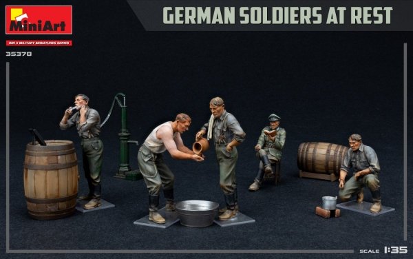 MiniArt 35378  GERMAN SOLDIERS AT REST. SPECIAL EDITION 1/35