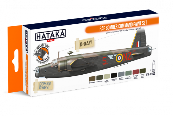 Hataka HTK-CS102 RAF Bomber Command paint set (8x17ml)