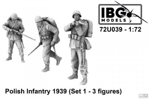 IBG 72U039 Polish Infantry 1939 Set 1 (3d printed - 3 figures) 1/72
