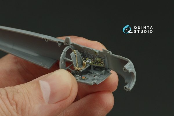 Quinta Studio QD72162 A6M2 Zero (Mitsubishi Prod.) 3D-Printed coloured Interior on decal paper (Tamiya) 1/72