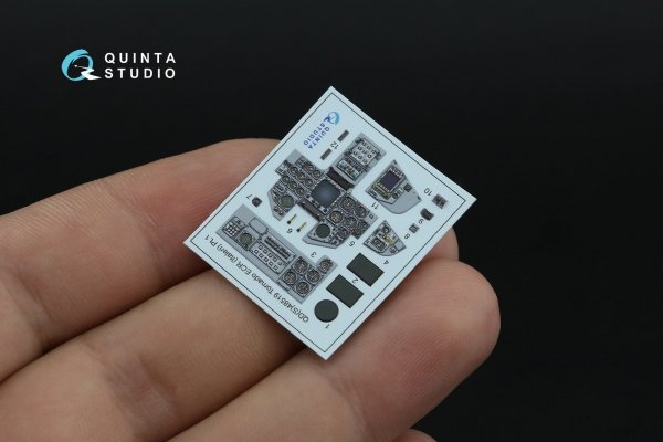Quinta Studio QDS+48519 Tornado ECR 3D-Printed coloured Interior on decal paper (Italeri) (small version) (with 3D-printed resin parts) 1/48