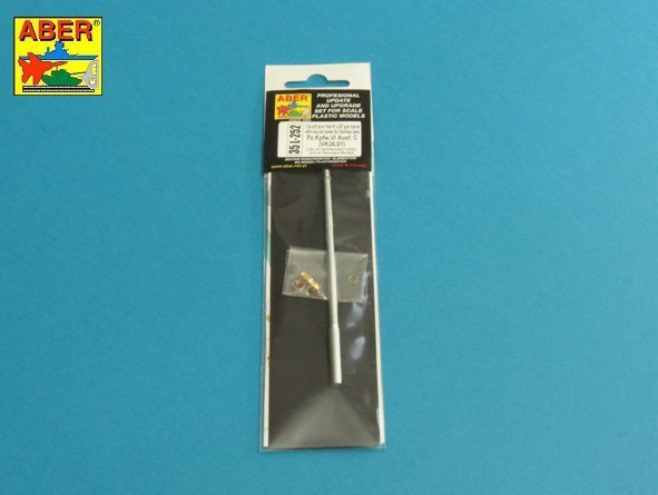 Aber 35L-252 7,5cm/5,5cm Pak 41 L/57 gun barrel with muzzle brake for German Tank Pz.Kpfw. VI Ausf. C (VK36.01) 1:35
