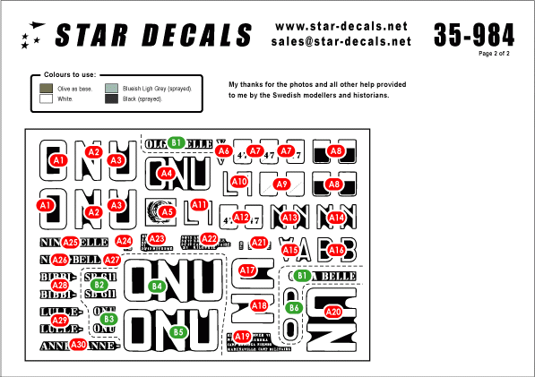 Star Decals 35-984 Congo Crisis 1 1/35