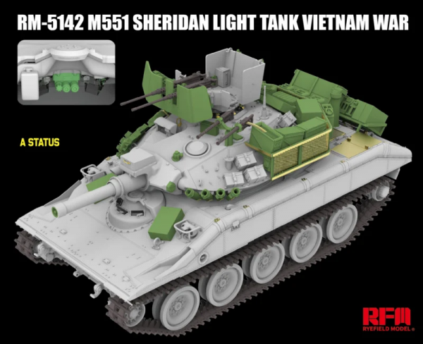 Rye Field Model 5142 M551 Light Tank Sheridan Vietnam War 1/35
