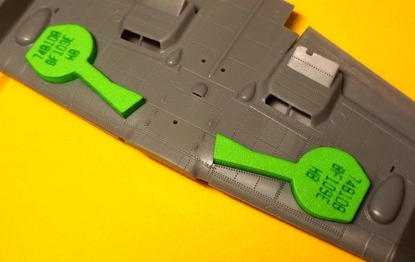 Omask 748108 Bf 109E wheel bay plugs (for Hobby Boss) 1/48