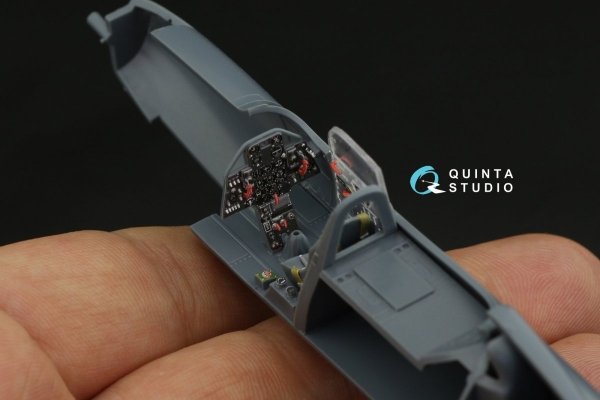 Quinta Studio QD48247 P-39 3D-Printed &amp; coloured Interior on decal paper ( Eduard ) 1/48