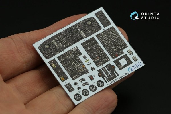Quinta Studio QD35100 CH-54A 3D-Printed &amp; coloured Interior on decal paper (ICM) 1/35