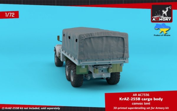 Armory Models AC7336 KrAZ-255B Soviet 6x6 cargo truck canvas tent 1/72